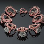 Pink Nebula & Satellites Necklaces